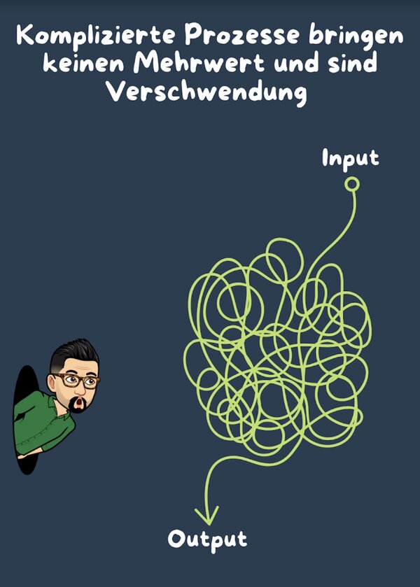 Komplizierte Prozesse bringen keinen Mehrwert